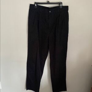 Pure Stuff Men’s Black Pleated Pants | 36x32 | Y2K / 90s Era | Made in Macau